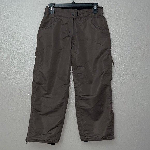Iceburg Insulated Pants Girls Sz M10/12 Brown Snow Ski - Picture 1 of 13